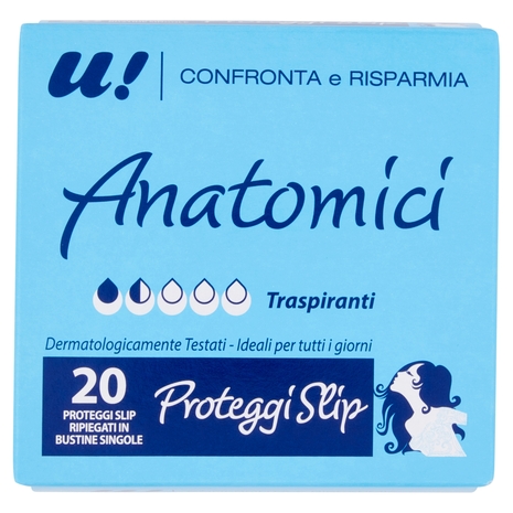 20 Proteggi Slip Anatomici U! Confronta e Risparmia